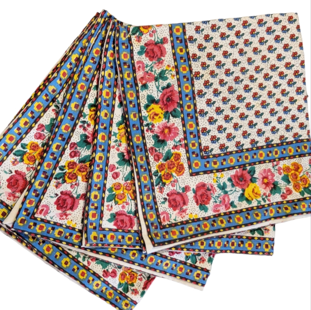 NEW• Vintage Cotton Napkins, set of four